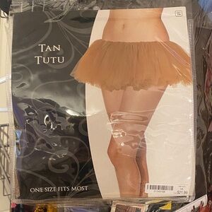 Spirit Brown Tulle Skirt with Elastic Waist OSize